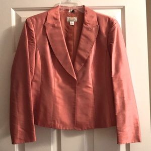 Talbots Silk jacket in peach
